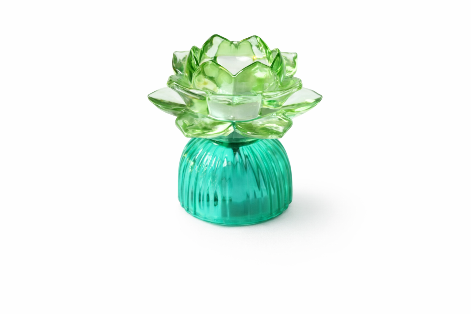 Liela LED floral lamp in Green Small