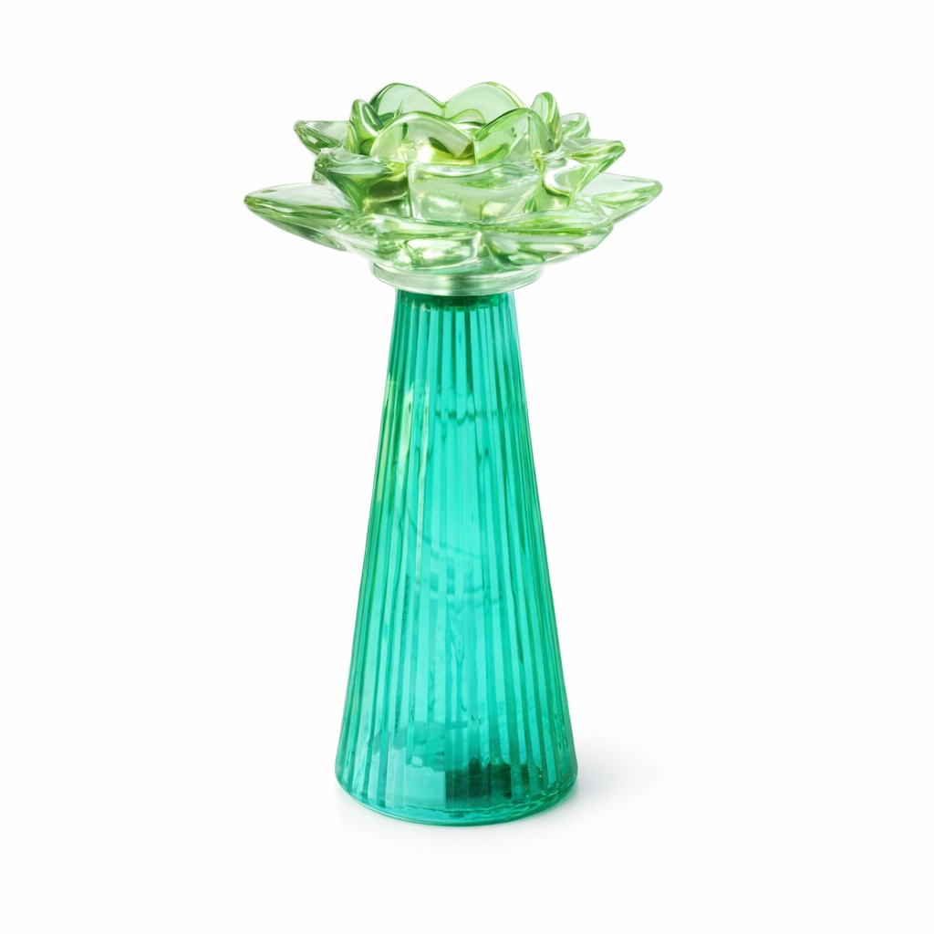 Liela LED floral lamp in Green
