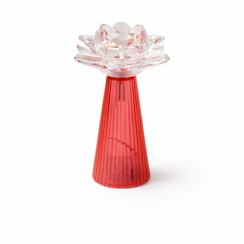 Liela LED floral lamp in Red