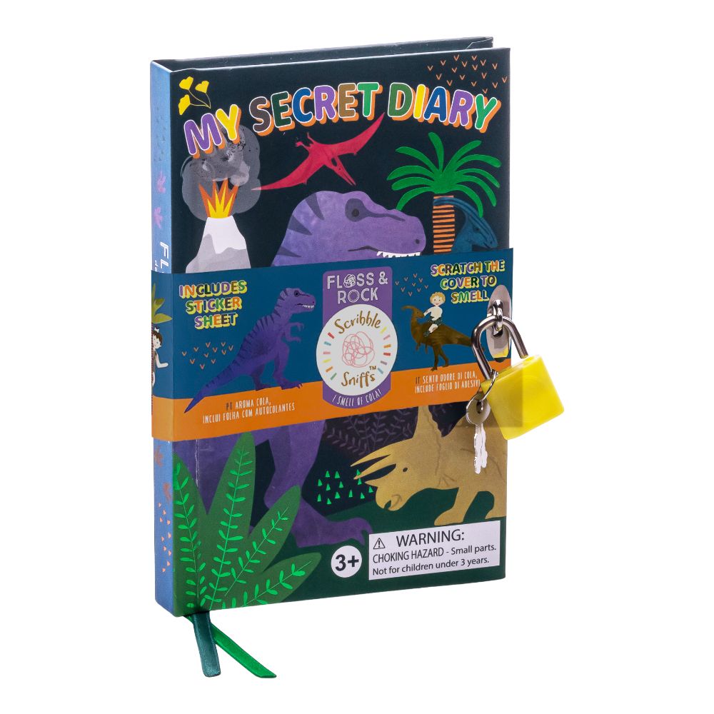 Flock and Rock scented diary - Dinosaurs-Little Fish Co.