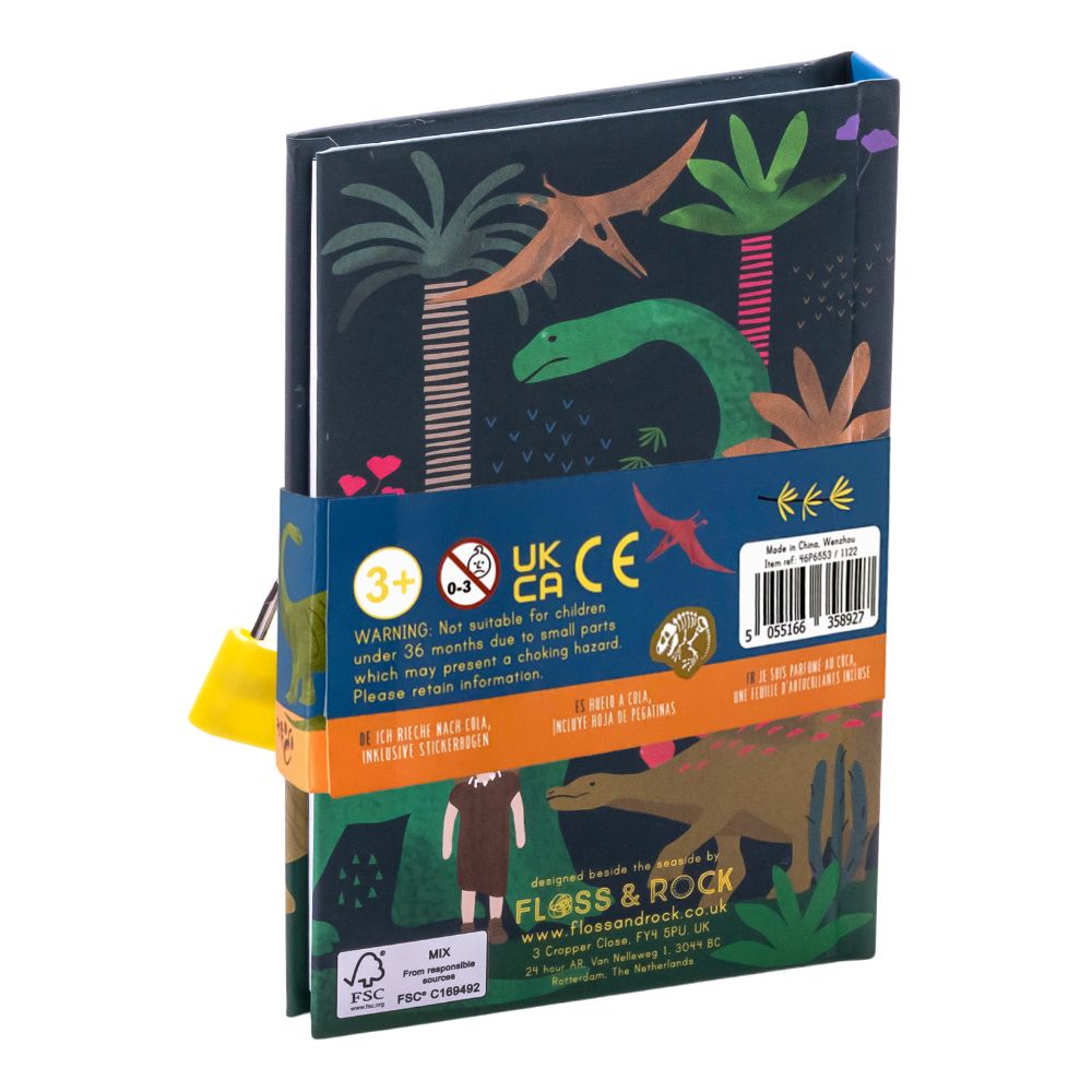 Flock and Rock scented diary - Dinosaurs-Little Fish Co.