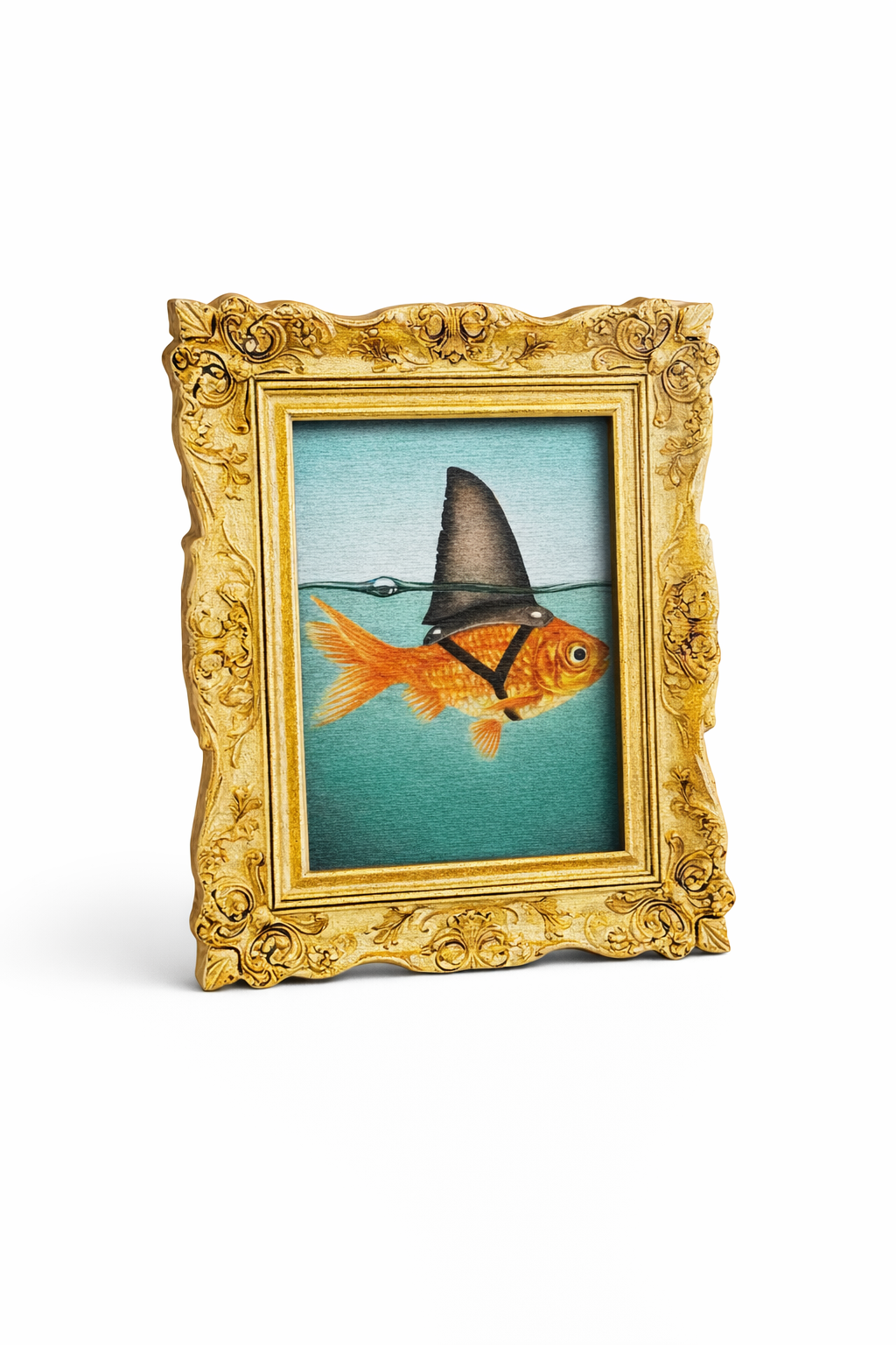 Gold fish fridge magnet