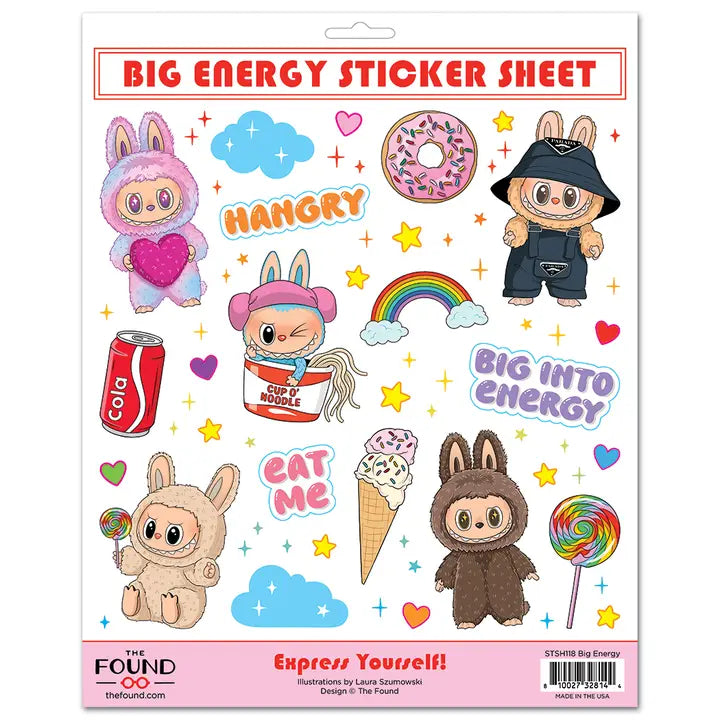 Labubu Sticker Sheet-Little Fish Co.