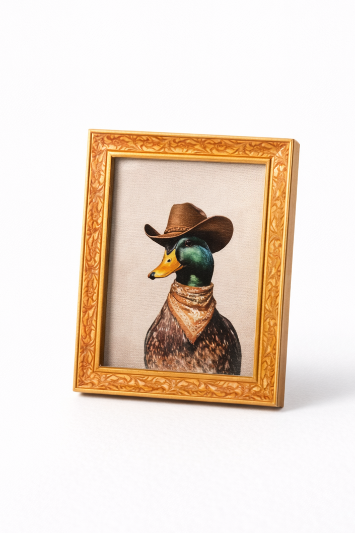 Cowboy Duck fridge magnet