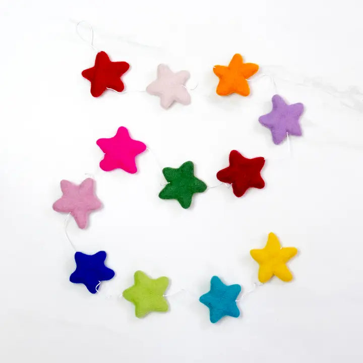 Felt Star Garland-Garlands-Little Fish Co.