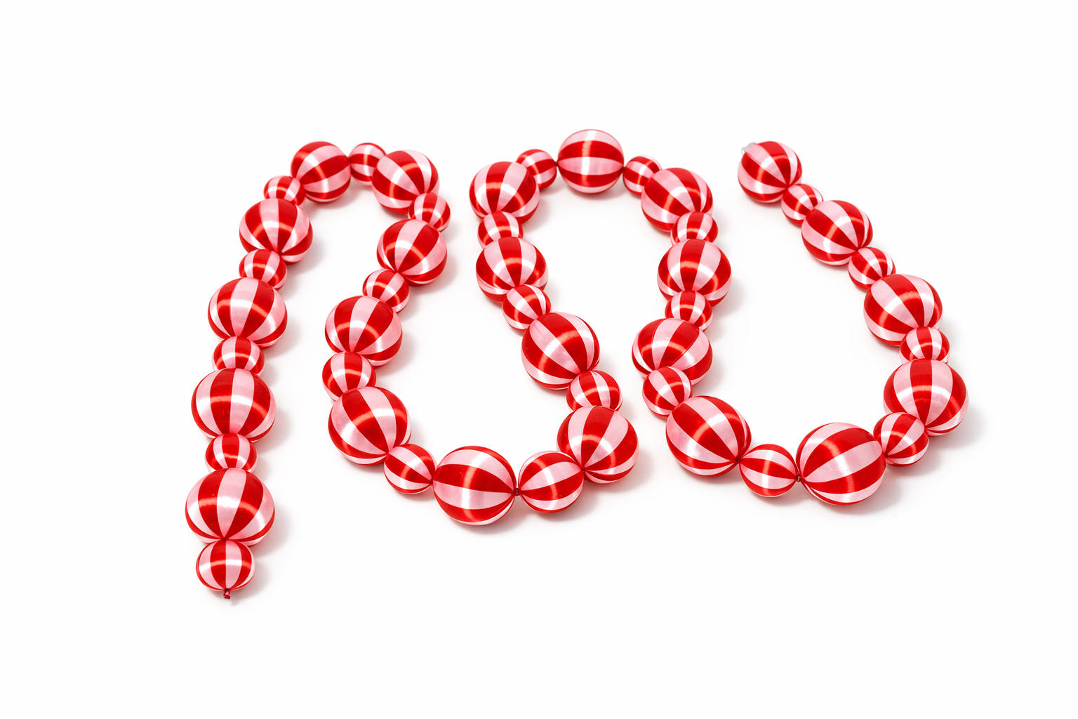 Silk Ball Garland Red/Pink - Preorder