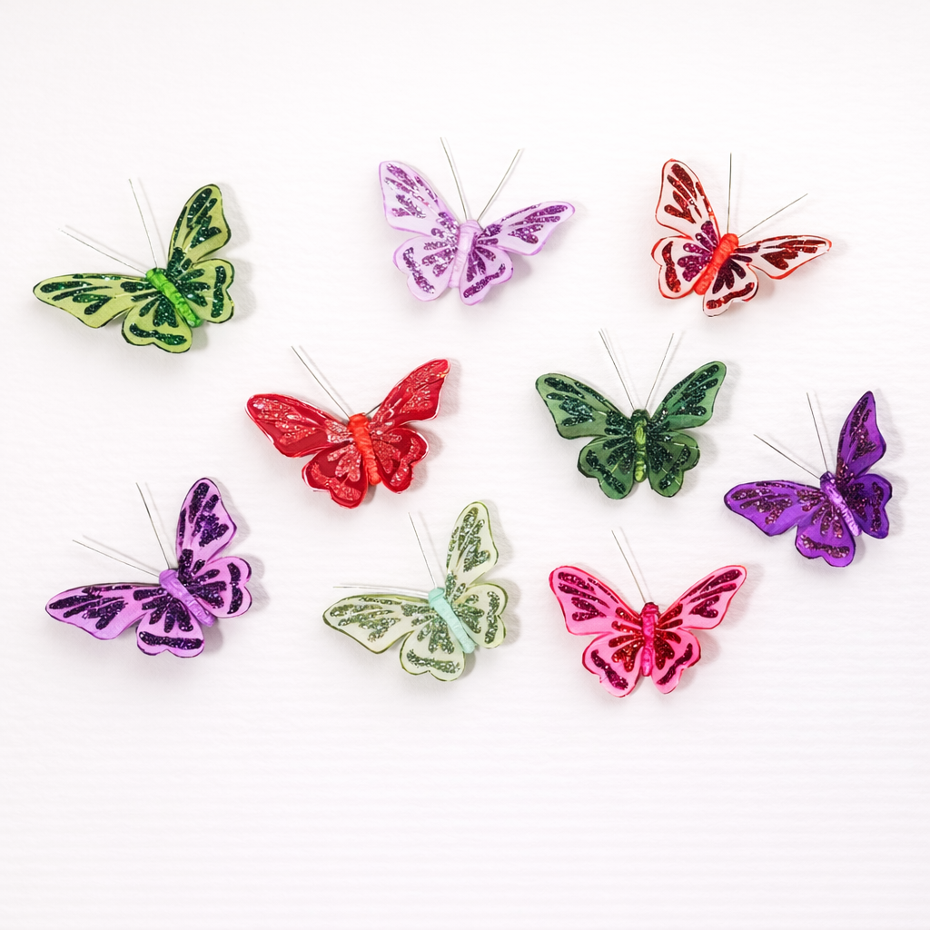 Selection of Glitter Butterflies- sample