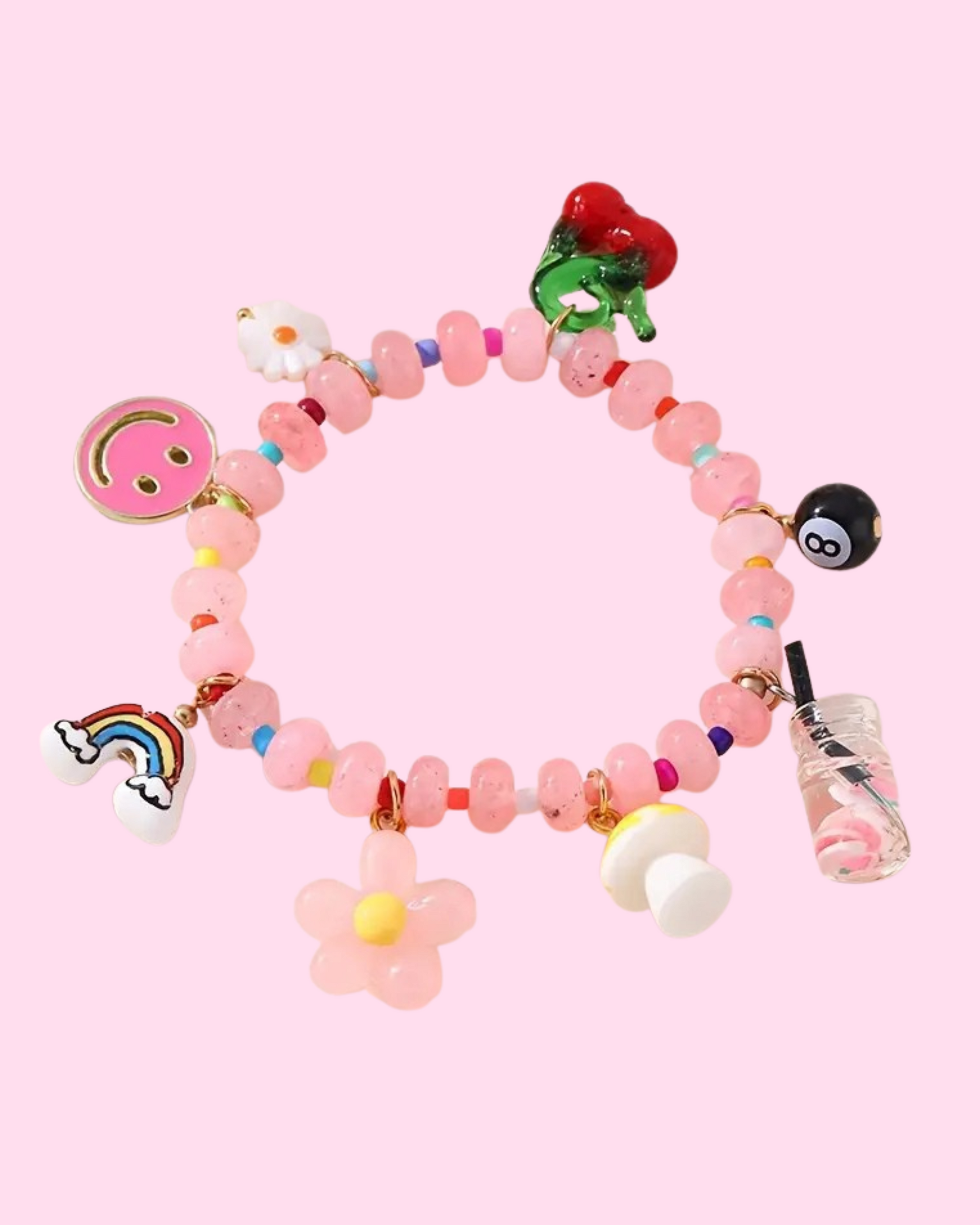 The " Charmer" Glass beaded charm bracelet - styles various