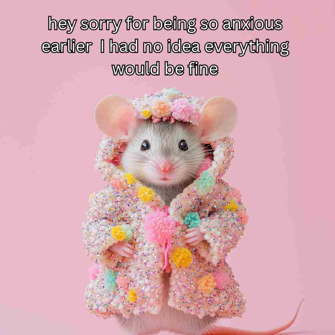 Anxious Pom Pom Mouse art print-Top 30 Art-Little Fish Co.
