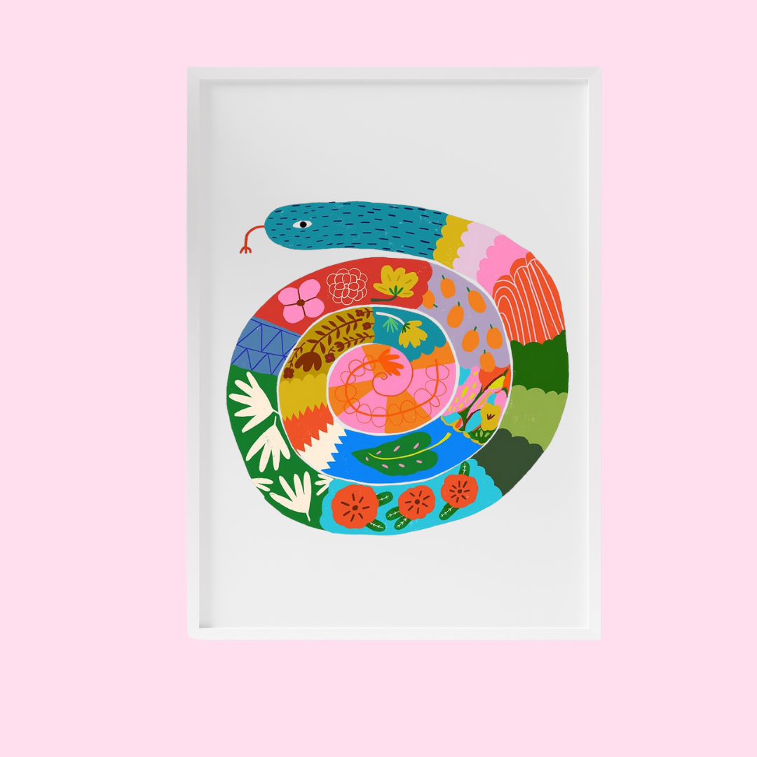 Snake Print - A4-Fun-Little Fish Co.
