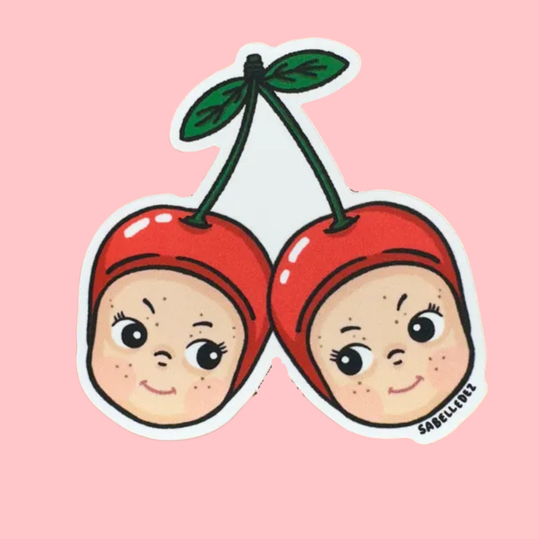 Cherry Babies Angel Sticker-Top 30 Stationary-Little Fish Co.