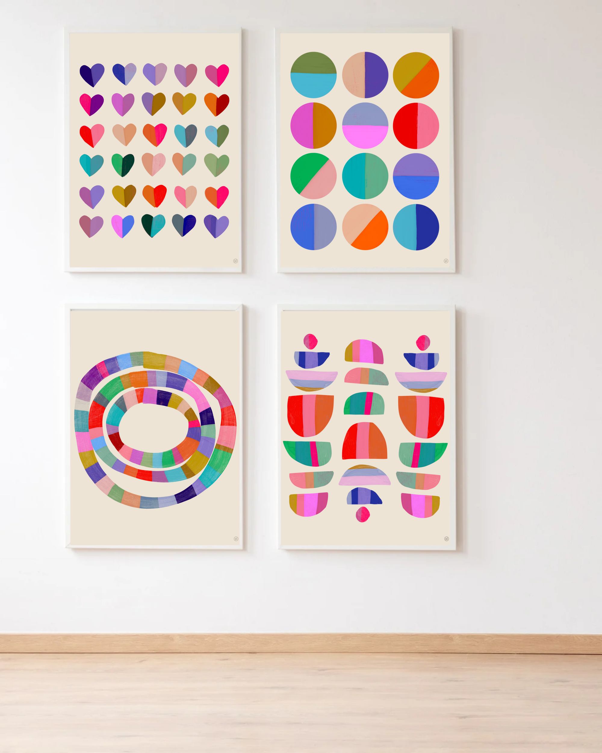 Hearts- Vicky Barone-Art-Little Fish Co.