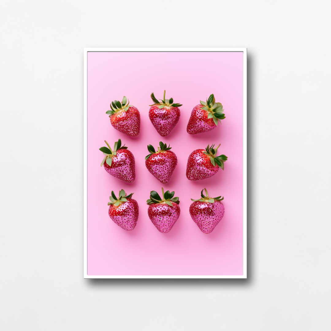 Glitter Strawberries-Top 30 Art-Little Fish Co.