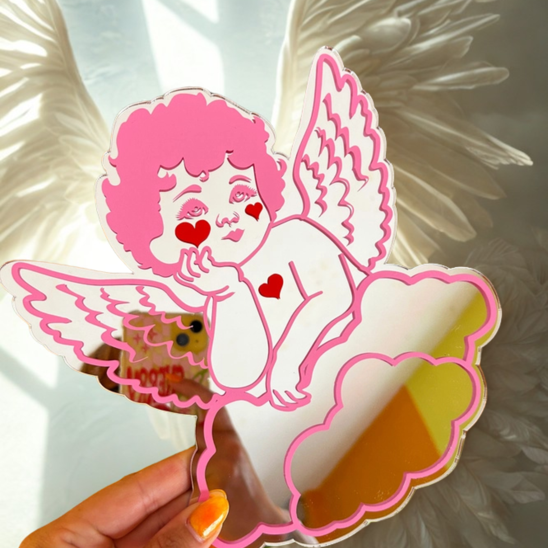Small Cherub mirror-New Arrivals 2025-Little Fish Co.