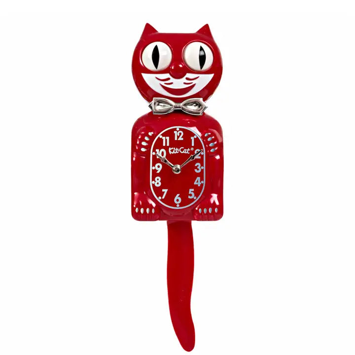 Red  Kit Cat Clock