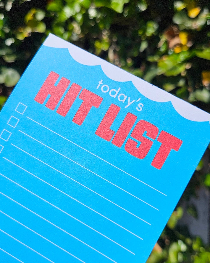 Hit List shark, note pad to do list-Little Fish Co.