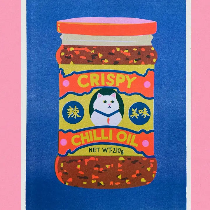 Chilli crisp oil Riso Print-Top 30 Art-Little Fish Co.