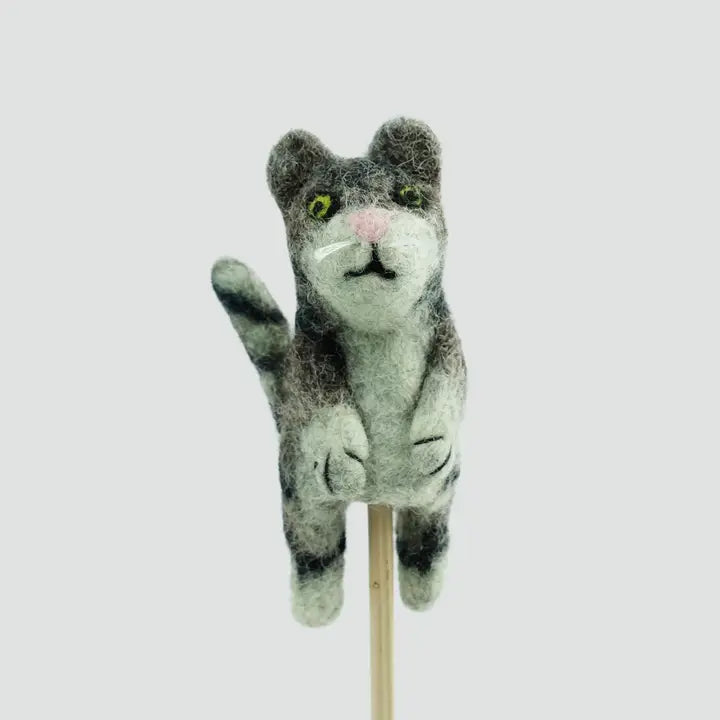 Felt Cat Finger Puppets - Assorted-Little Fish Co.