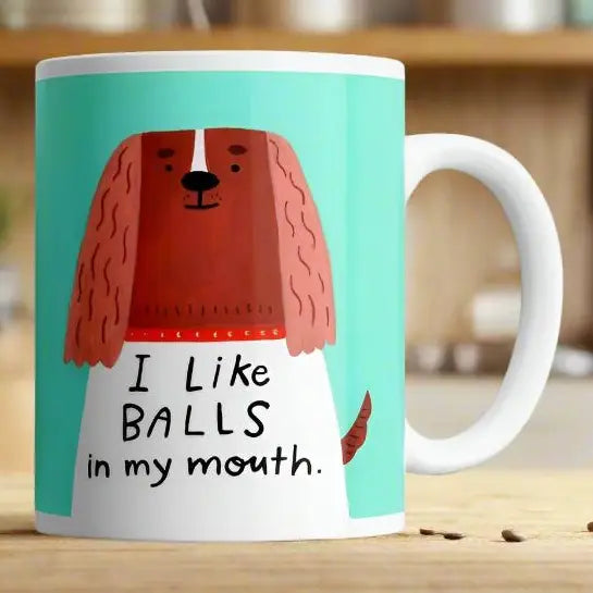 I like balls mug