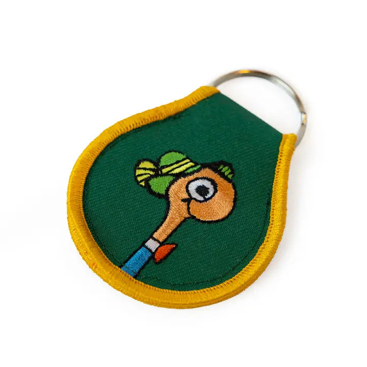 3P4 X Richard Scarry® - Lowly Worm Patch Keychain