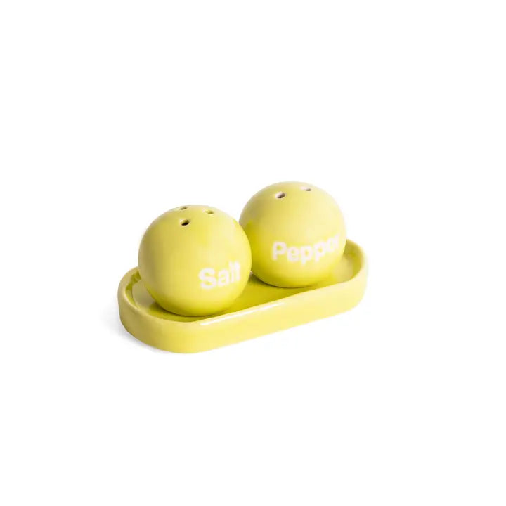 Ping Pong Salt and Pepper Set Lime