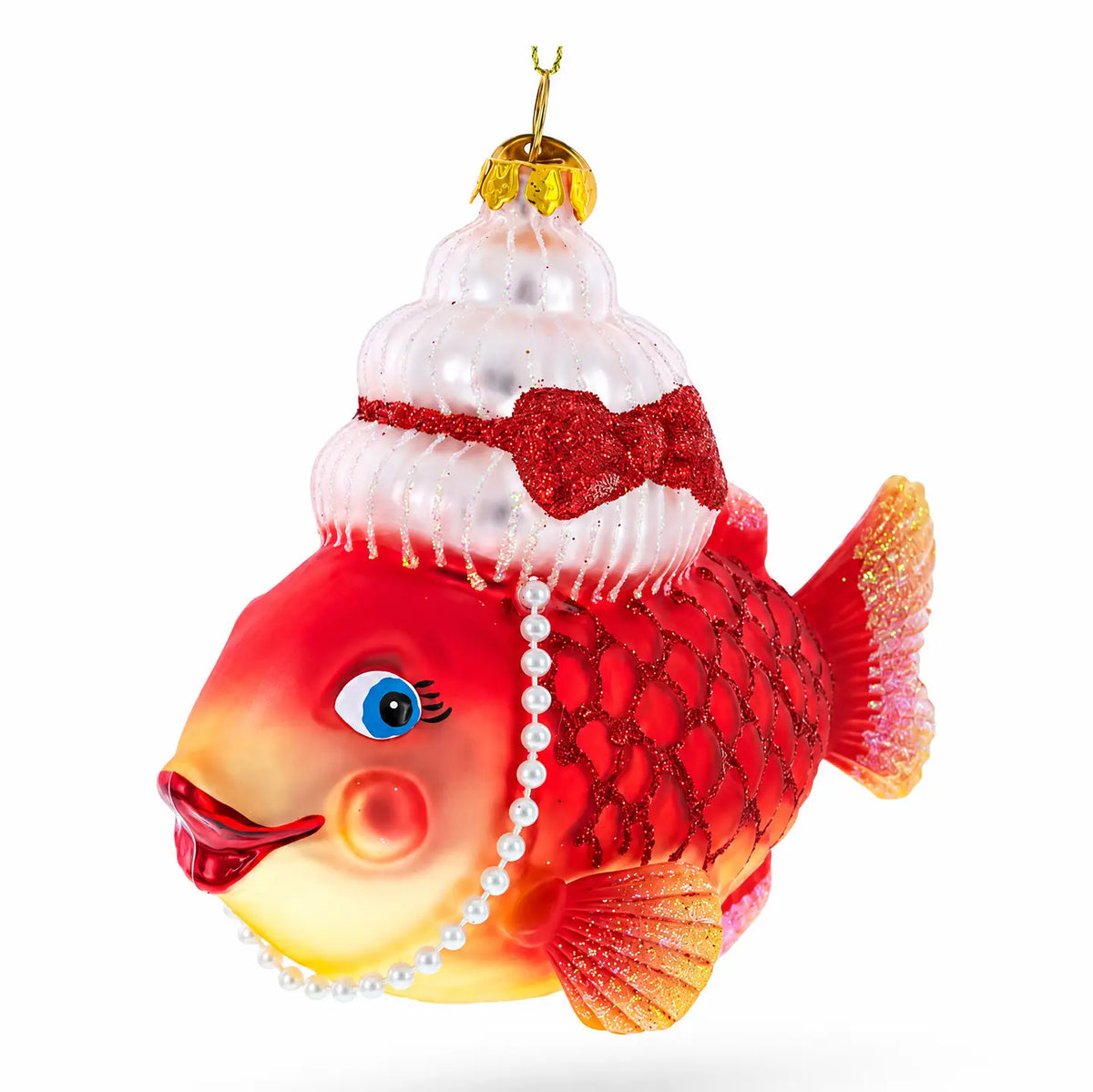 Grandma Fish ornament handcrafted