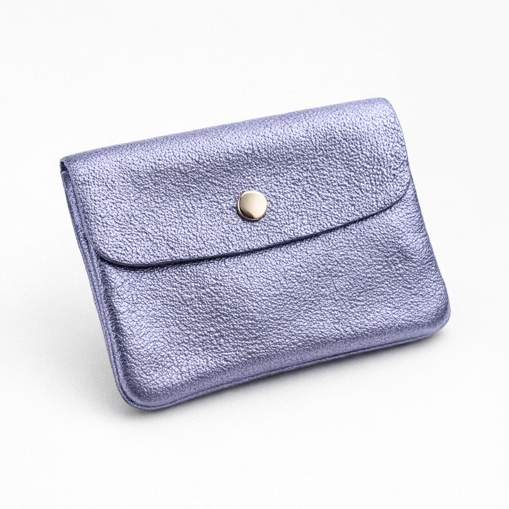 Metallic Leather Coin Purse