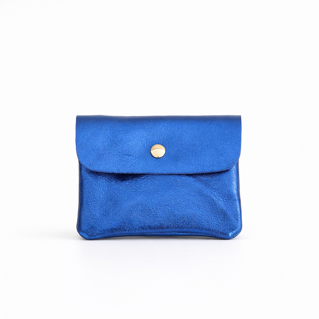 Metallic Leather Coin Purse
