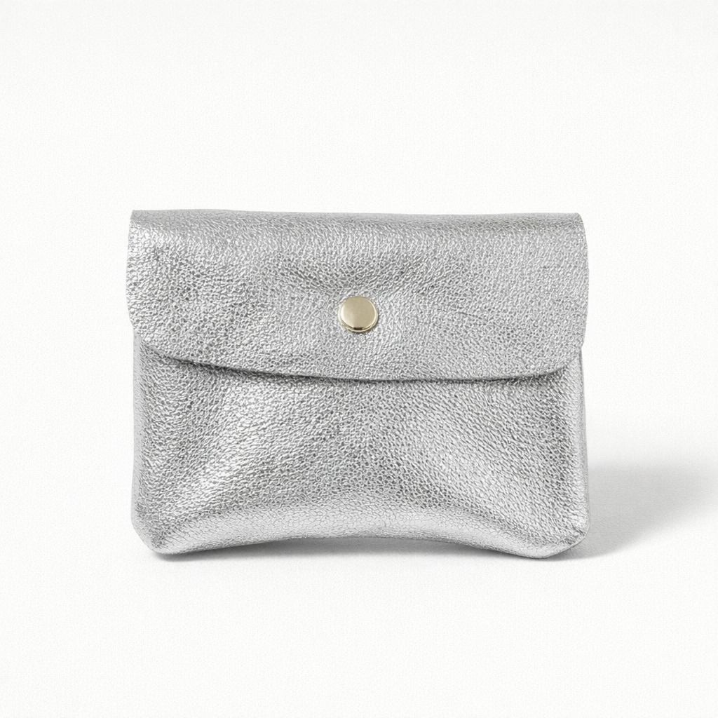 Metallic Leather Coin Purse