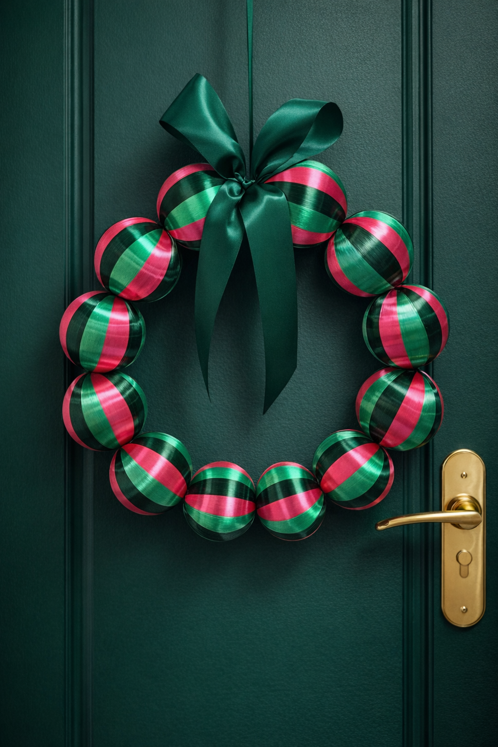 Silk Ball Wreath Watermelon- Preorder