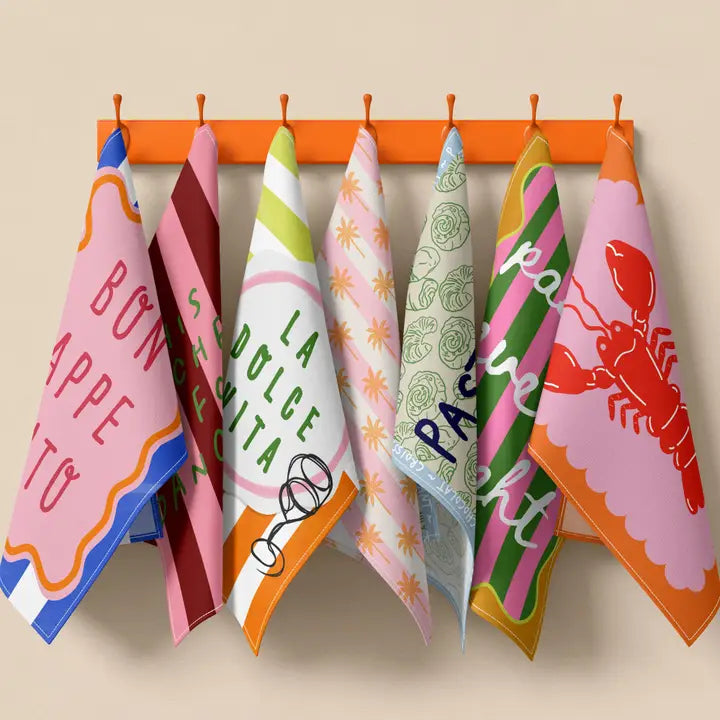 Ciao Bella Tea Towel-New Arrivals 2025-Little Fish Co.