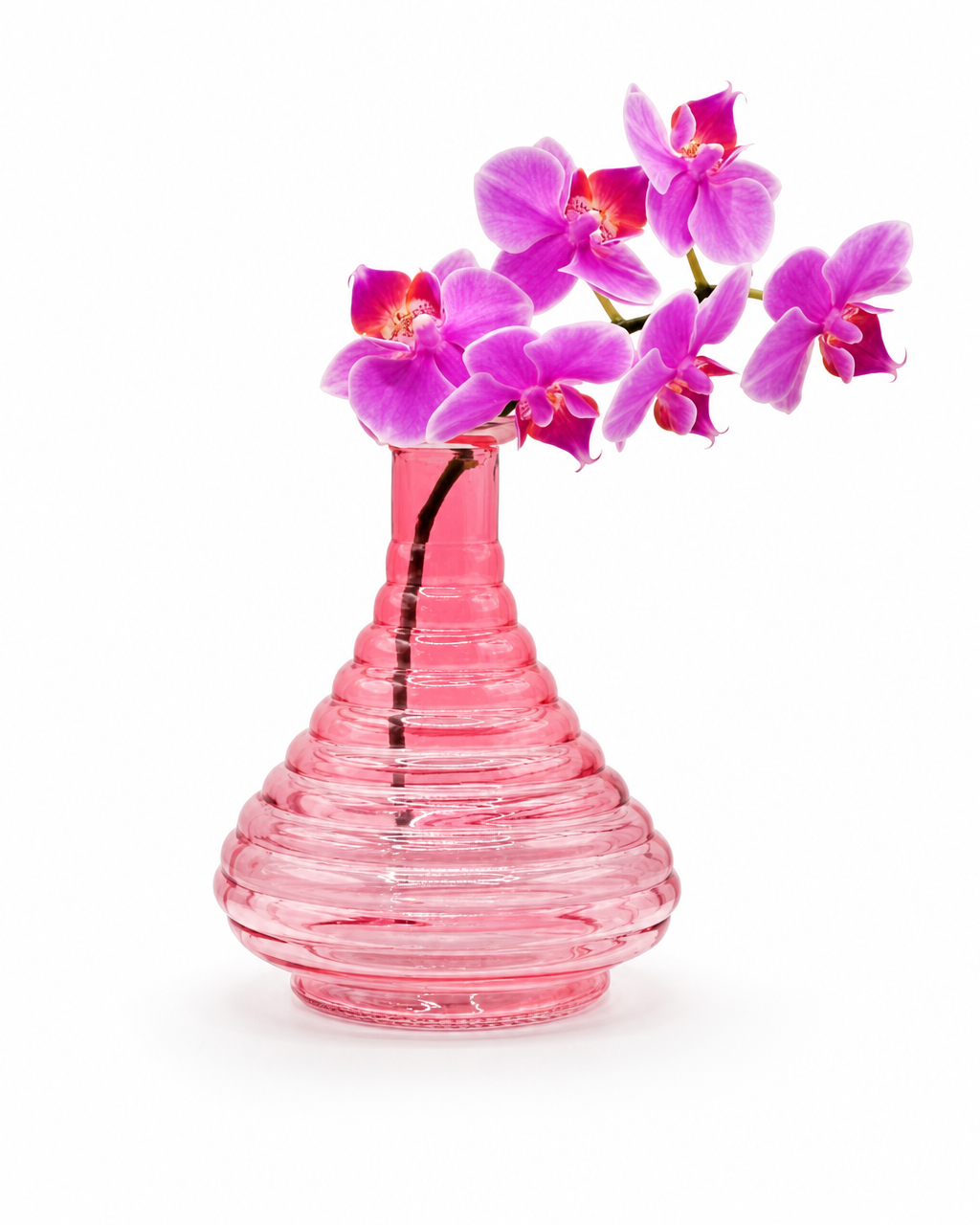 Ribbed tear drop bud  vase propagation vase - colours assorted
