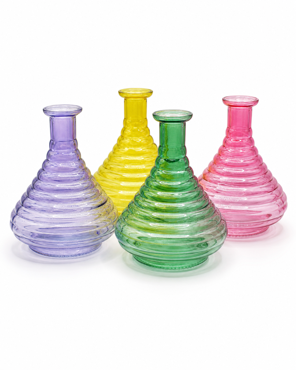 Ribbed tear drop bud  vase propagation vase - colours assorted