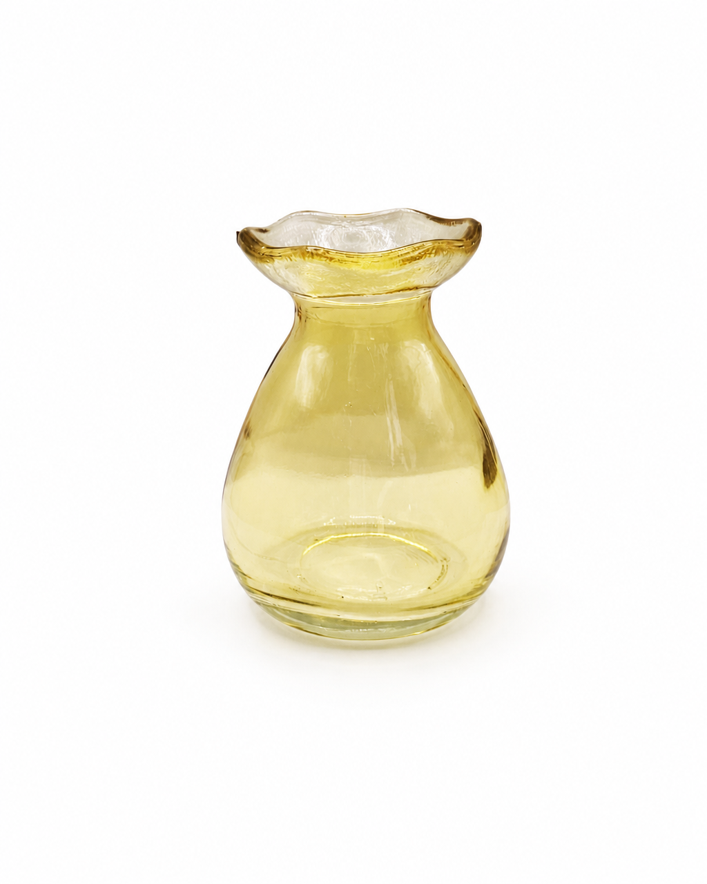 Ruffled rim vase vase - colours assorted