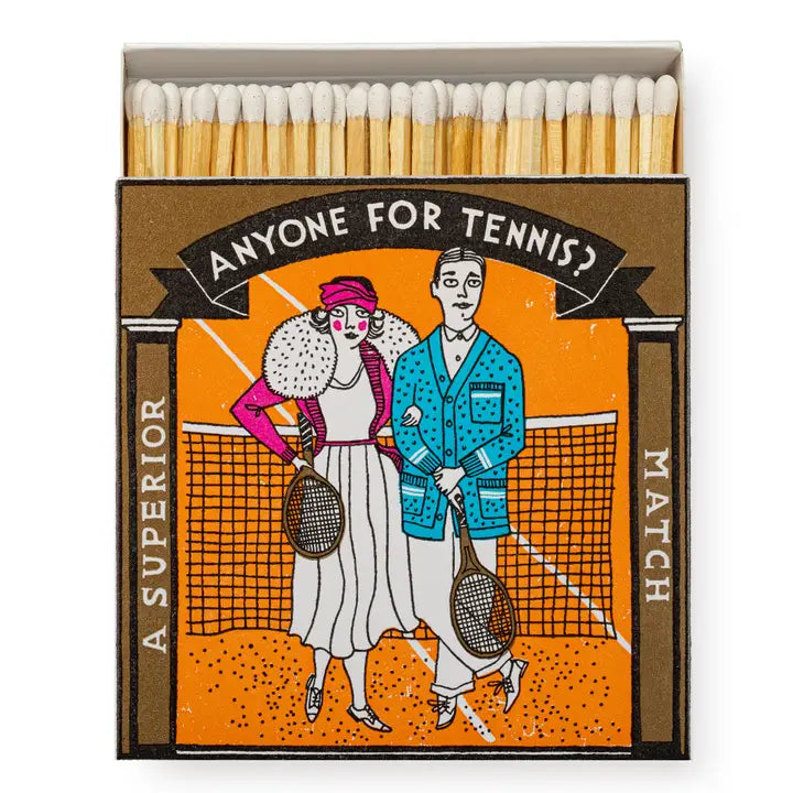 Anyone for Tennis? Square safety matches