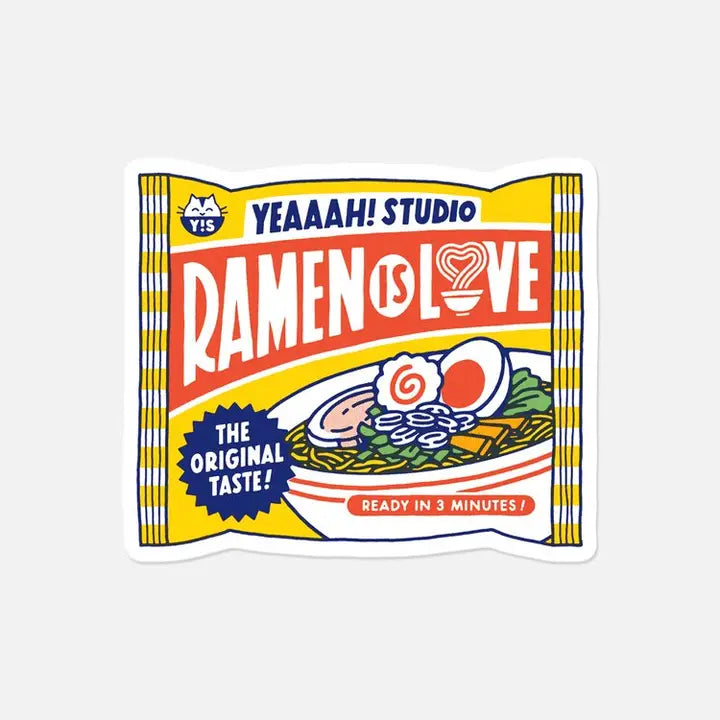 Ramen is love Vinyl sticker-Top 30 Stationary-Little Fish Co.