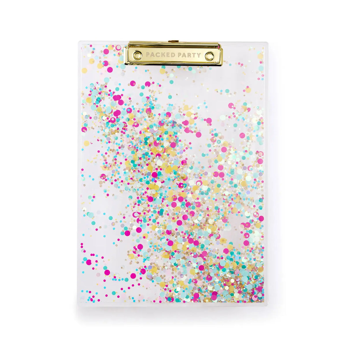 Confetti filled clip board