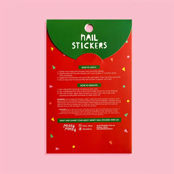 Christmas Nail stickers-Little Fish Co.