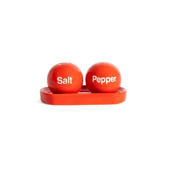 Ping Pong Salt and Pepper Set Red