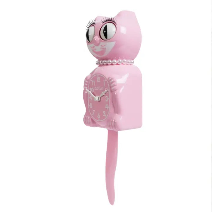 Bubblegum Pink Kit Cat Clock
