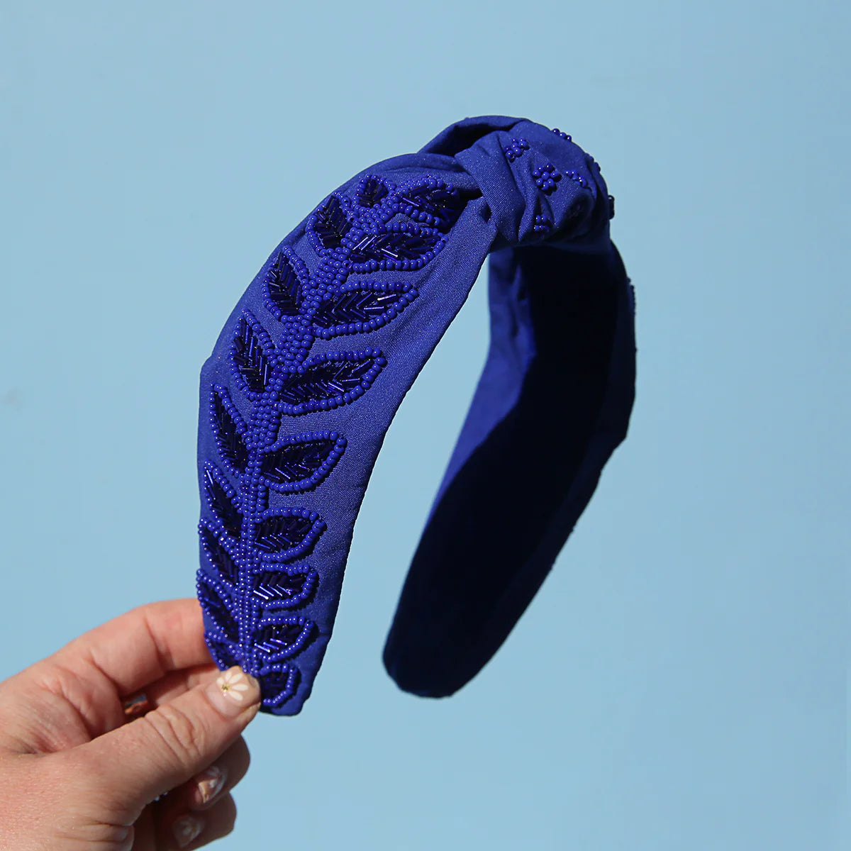 Cobalt Knot Hedband-Fashion-Little Fish Co.