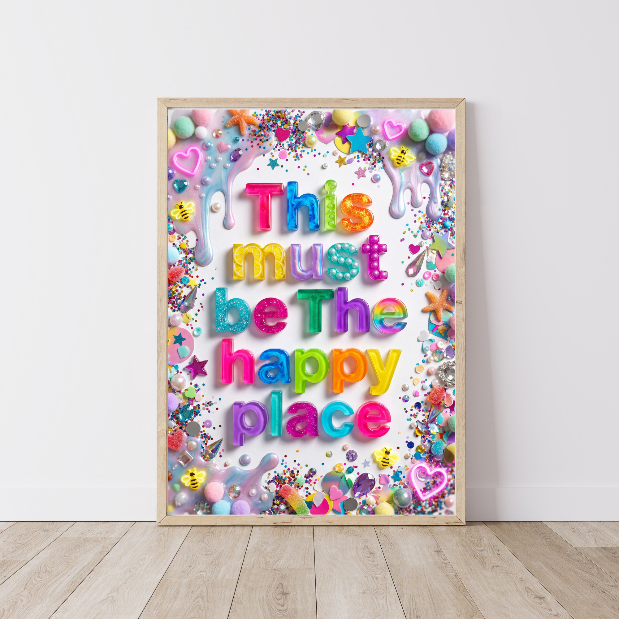 This Must Be The Happy Place - Collage Print