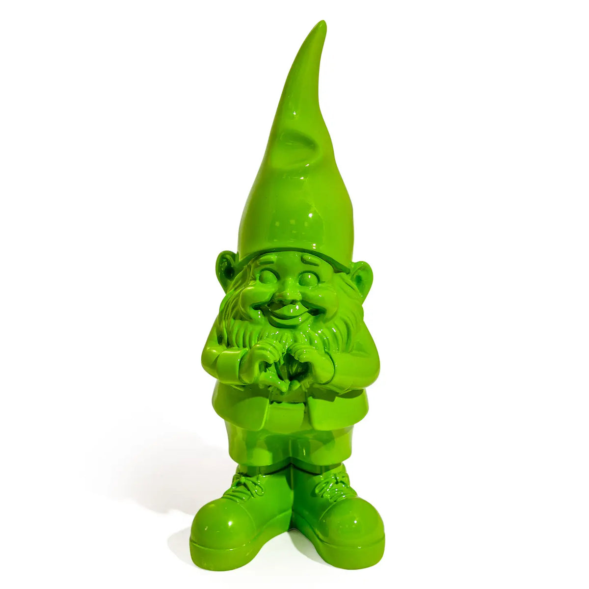 Medium Heart Hands Gnome Green