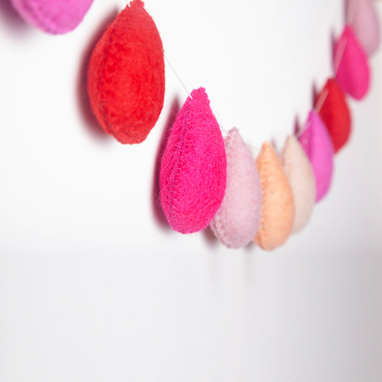 Felt Droplet garland - Sherbert-Fun-Little Fish Co.