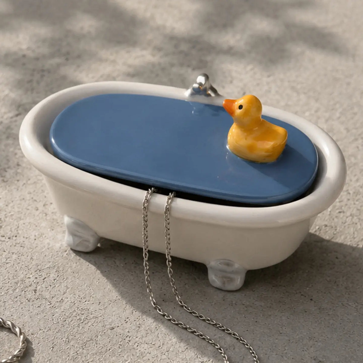 Bath Time Duck trinket box
