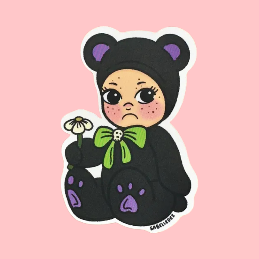Cuddle Bear Angel Stickers-Top 30 Stationary-Little Fish Co.