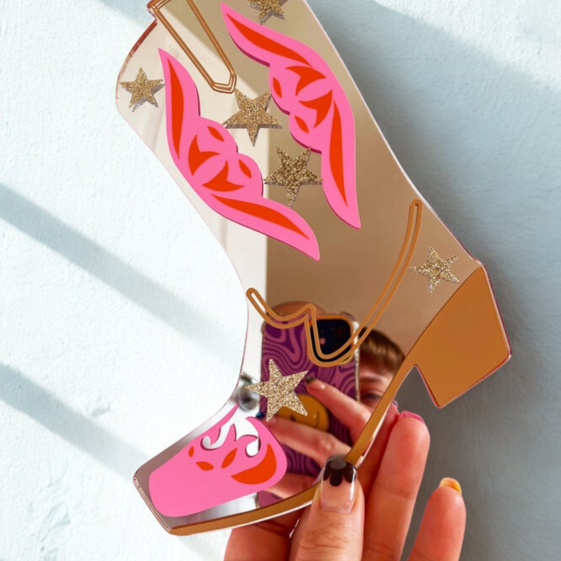 Rootin tootin cowboy boot mirror-Top 30 Decor-Little Fish Co.