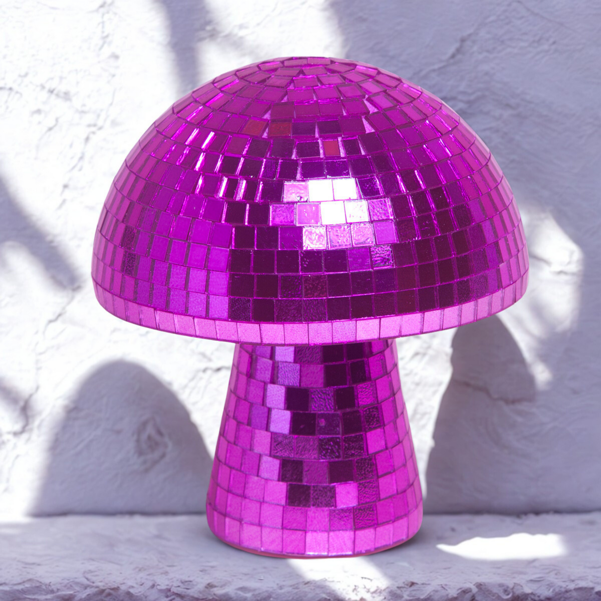 Shiny Disco ball Mushroom in Magenta-New Arrivals 2025-Little Fish Co.
