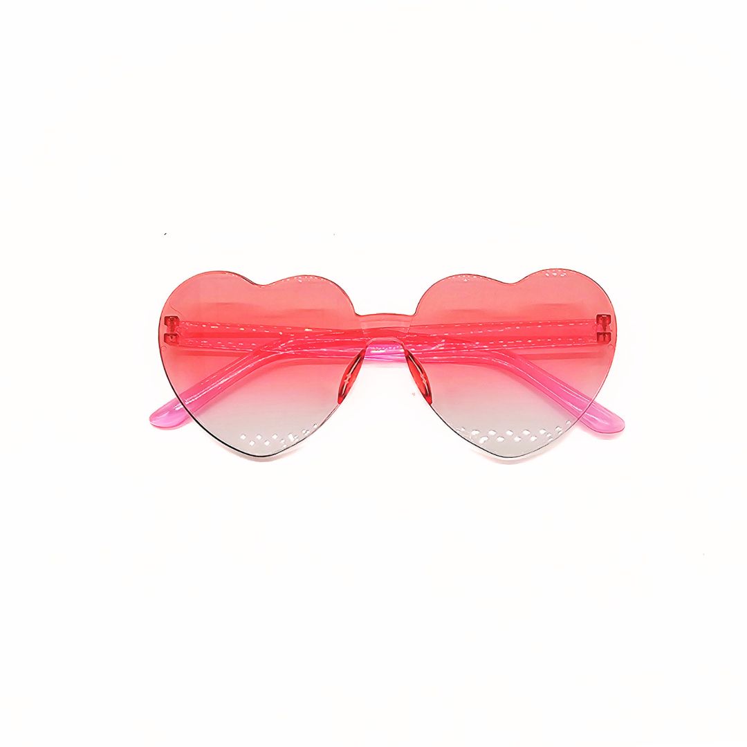 Kids heart fashion glasses Pink Clear-Little Fish Co.