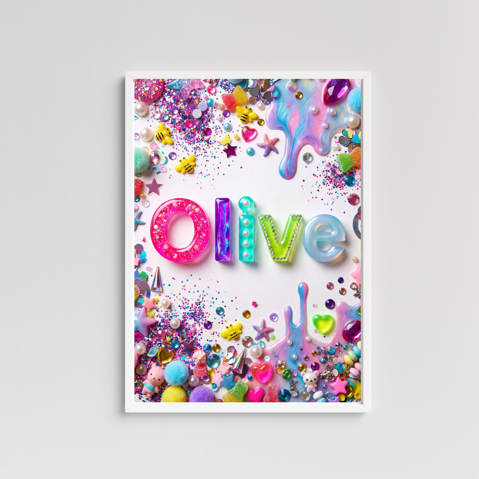 Personalized name Collage Print-Top 30 Art-Little Fish Co.